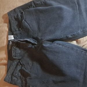 Time and True brand black jeans, size 14, skinny leg, high rise